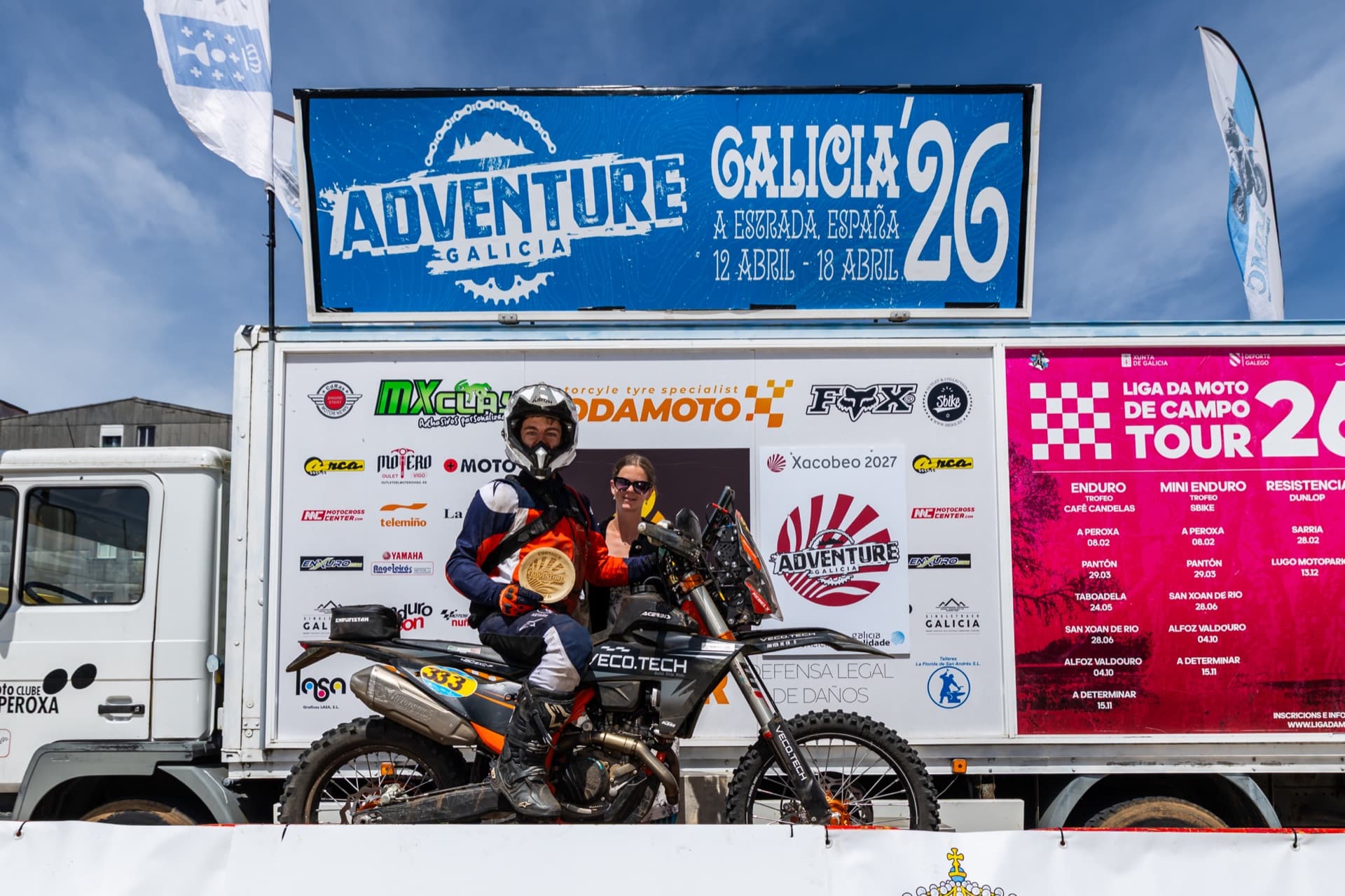 Enduro rally action — stage 6, second shot